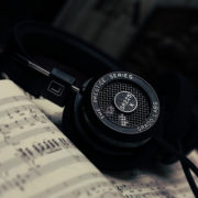 Grado Labs SR225x Headphones with Vinyl Records